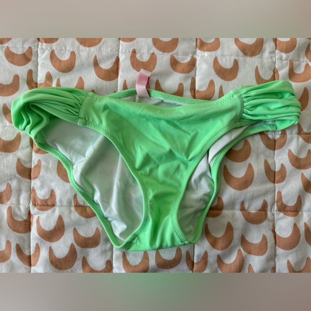 Victoria’s Secret Great Condition Green Bikini Bottoms Size Small w/ Side Detail
